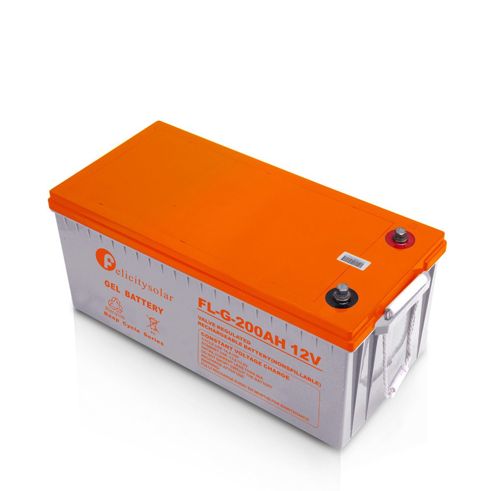200ah 12v Gel Battery Felicity Deep Cycle For Solar System