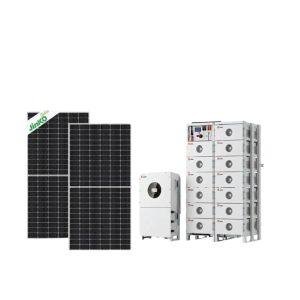 60Kwh 3-Phase High-Voltage Industrial Solar System with 96.5kwh Lithium Backup Battery  